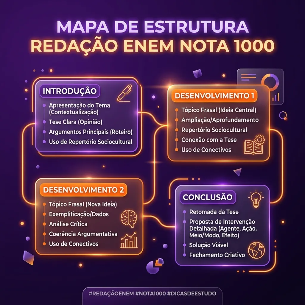 Mapa de Estrutura do Redação Nota 1000